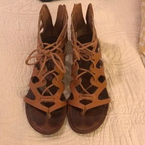 Brown sandals size 8